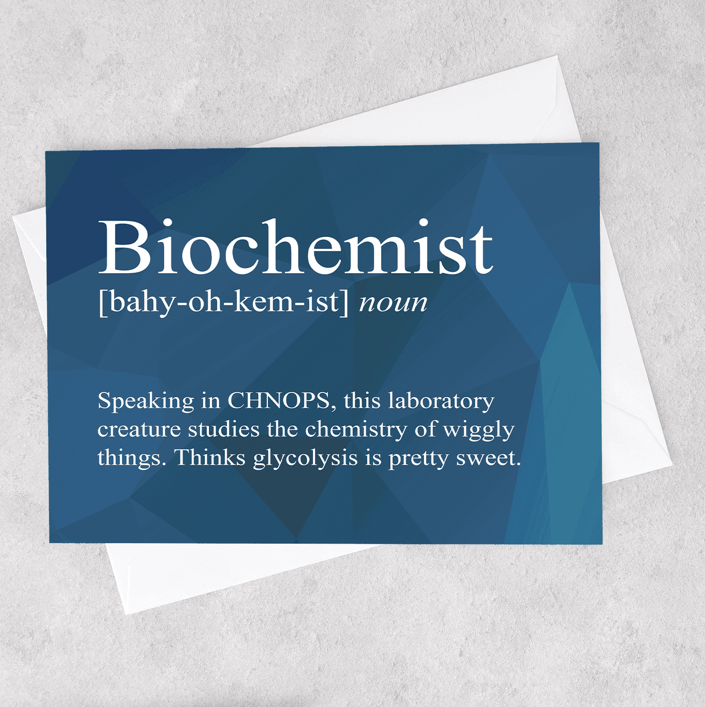 Biochemist Definition - Greeting Card