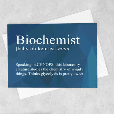 Biochemist Snarky Definition - Greeting Card