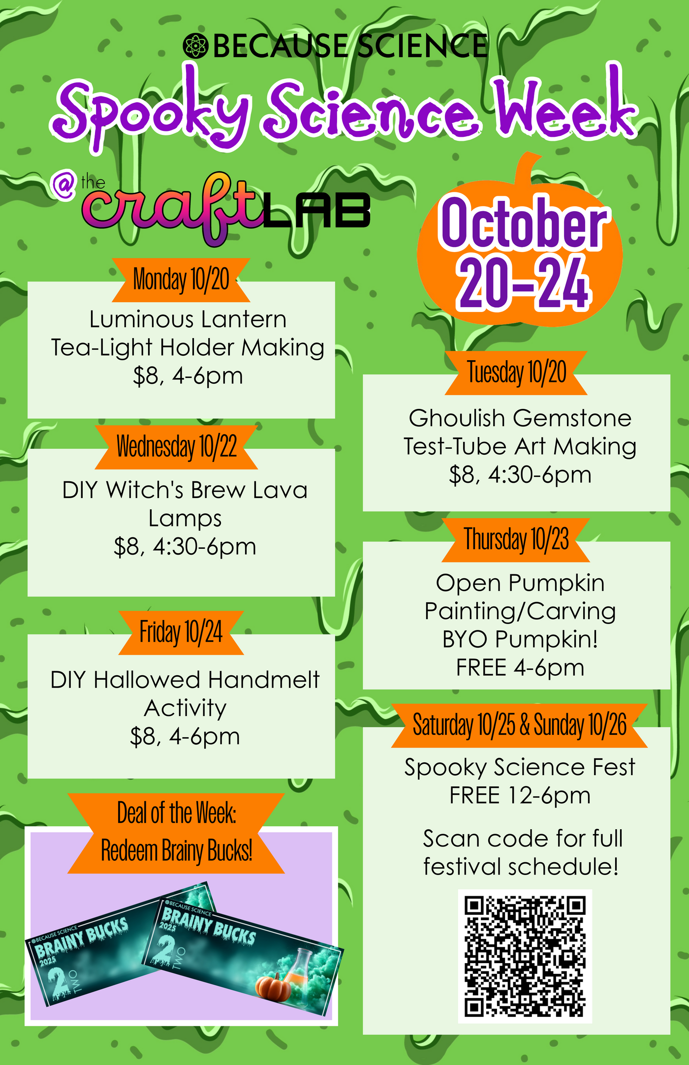 Spooky Science Week: October 20th-24th