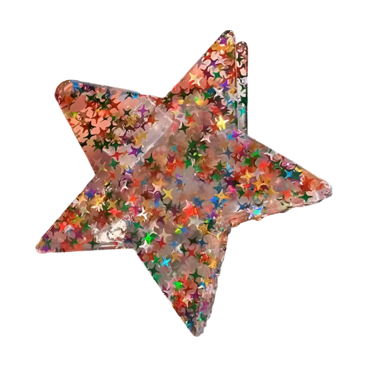 Sparkly Star Hair Claw Clip