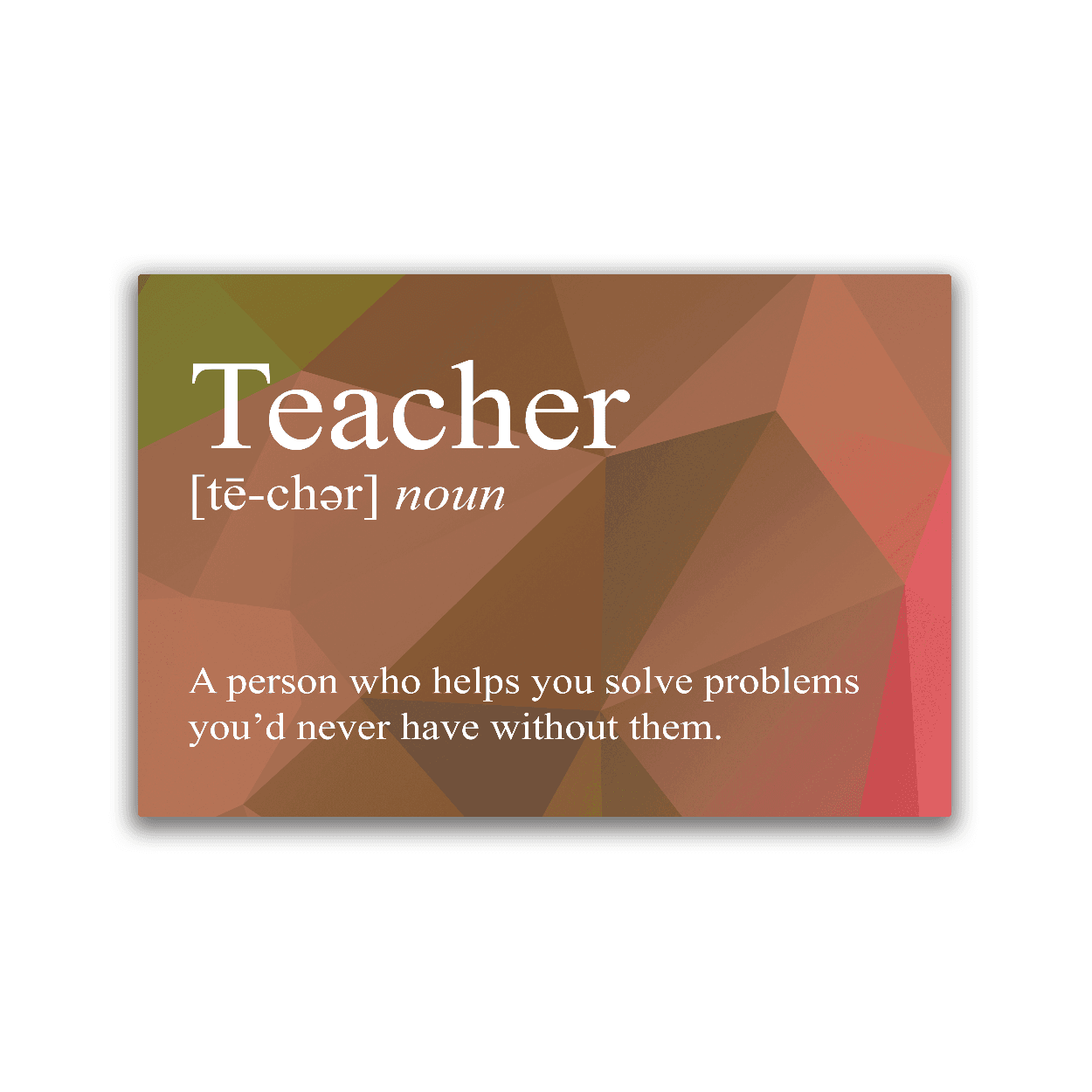 Teacher Definition - 2x3 Magnet