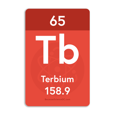 Terbium Element - Vinyl Sticker