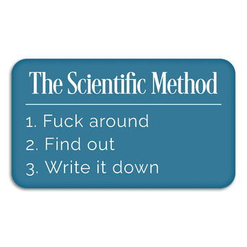 The Scientific Method Snarky Definition - Vinyl Sticker