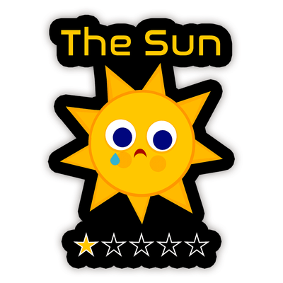 The Sun: One Star - Vinyl Sticker