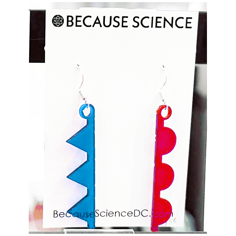 Warm and Cold Front Acrylic Earrings