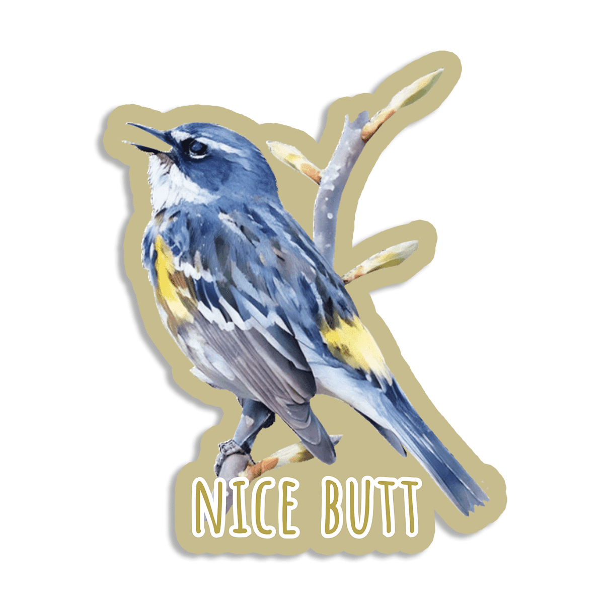 Nice Butt (rude bird series) - Vinyl Sticker