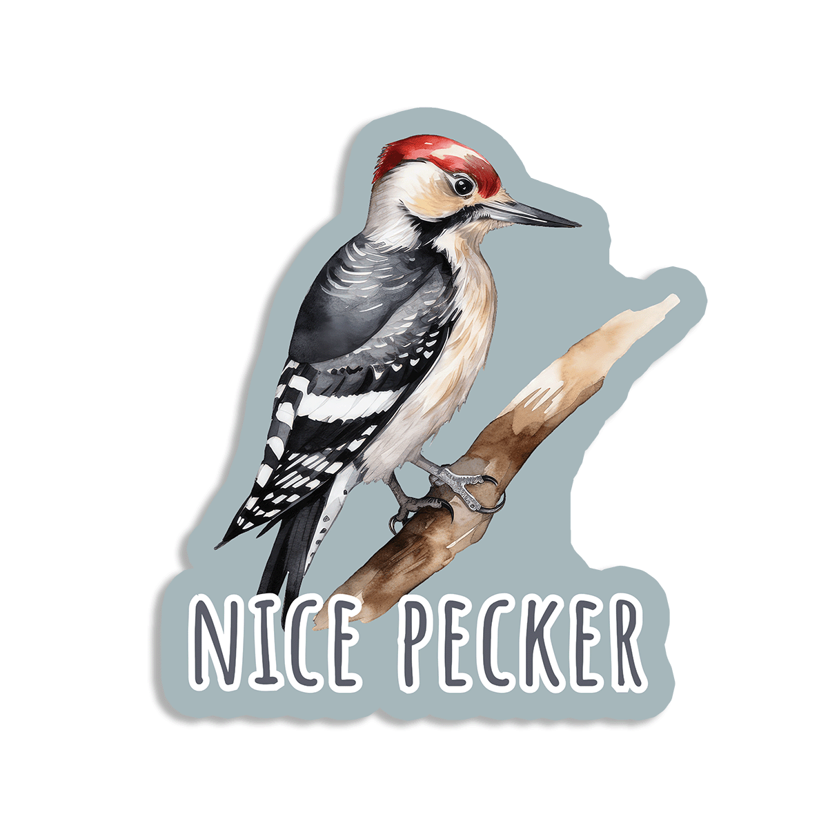 Nice Pecker (rude bird series) - Vinyl Sticker