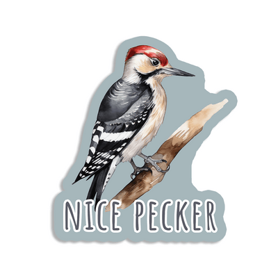 Nice Pecker (rude bird series) - Vinyl Sticker