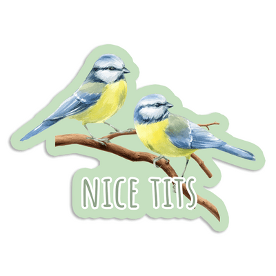 Nice Tits (rude bird series) - Vinyl Sticker