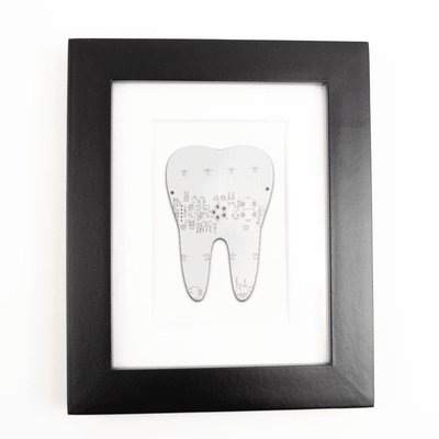 Tooth Circuit Board Art - Mini