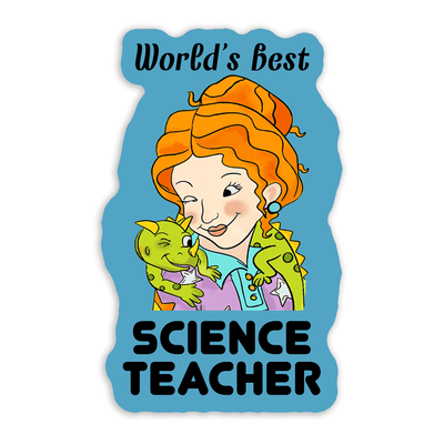 World's Best Science Teacher - Vinyl Sticker