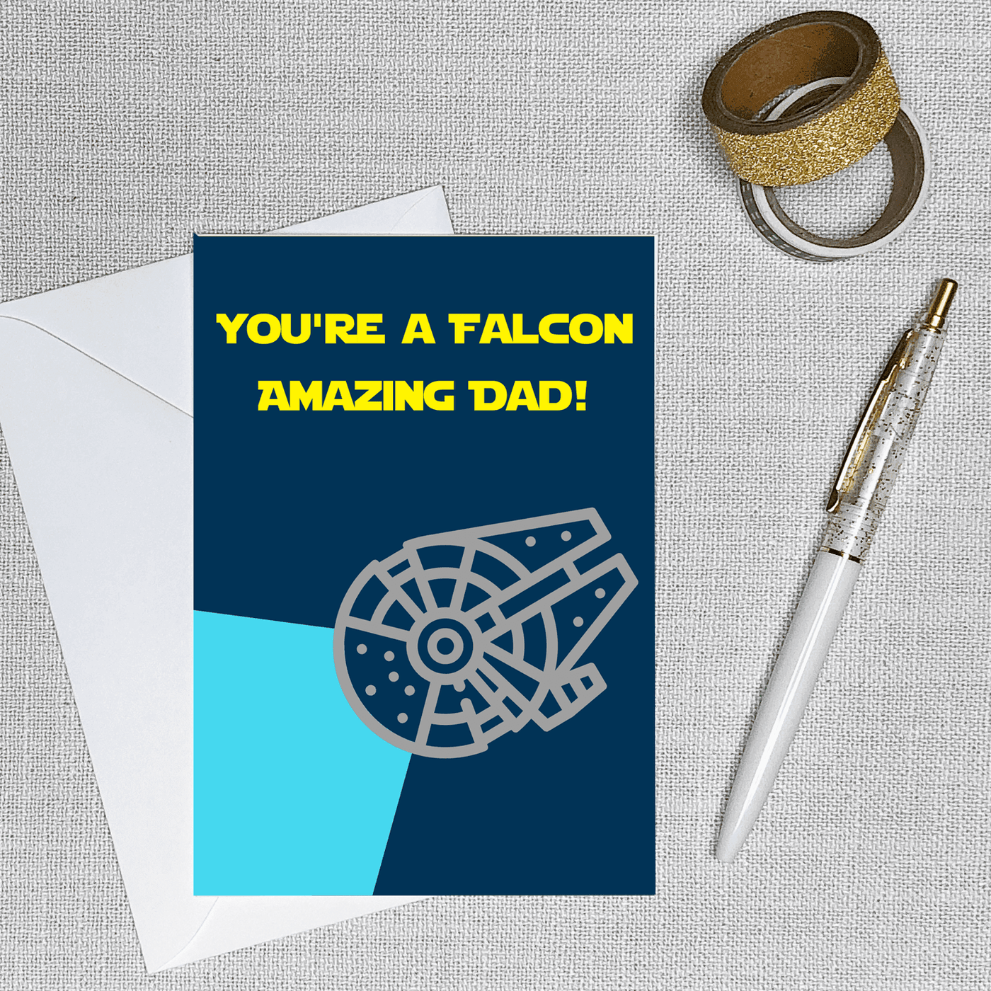 Falcon Amazing Dad - Greeting Card