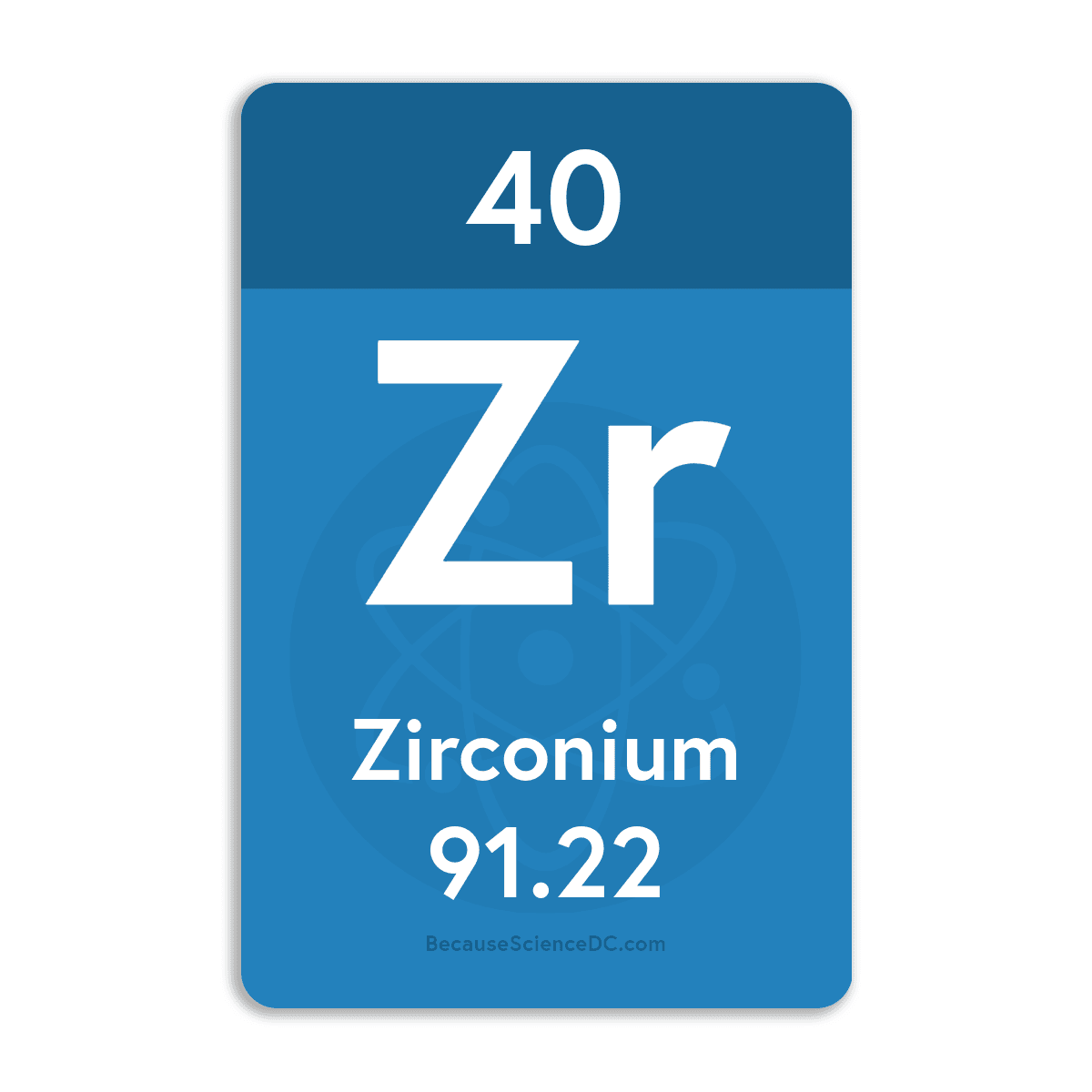 Zirconium Element - Vinyl Sticker