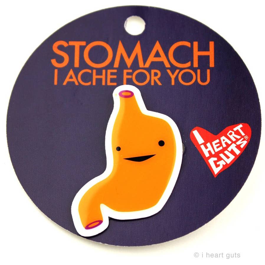 Stomach Lapel Pin