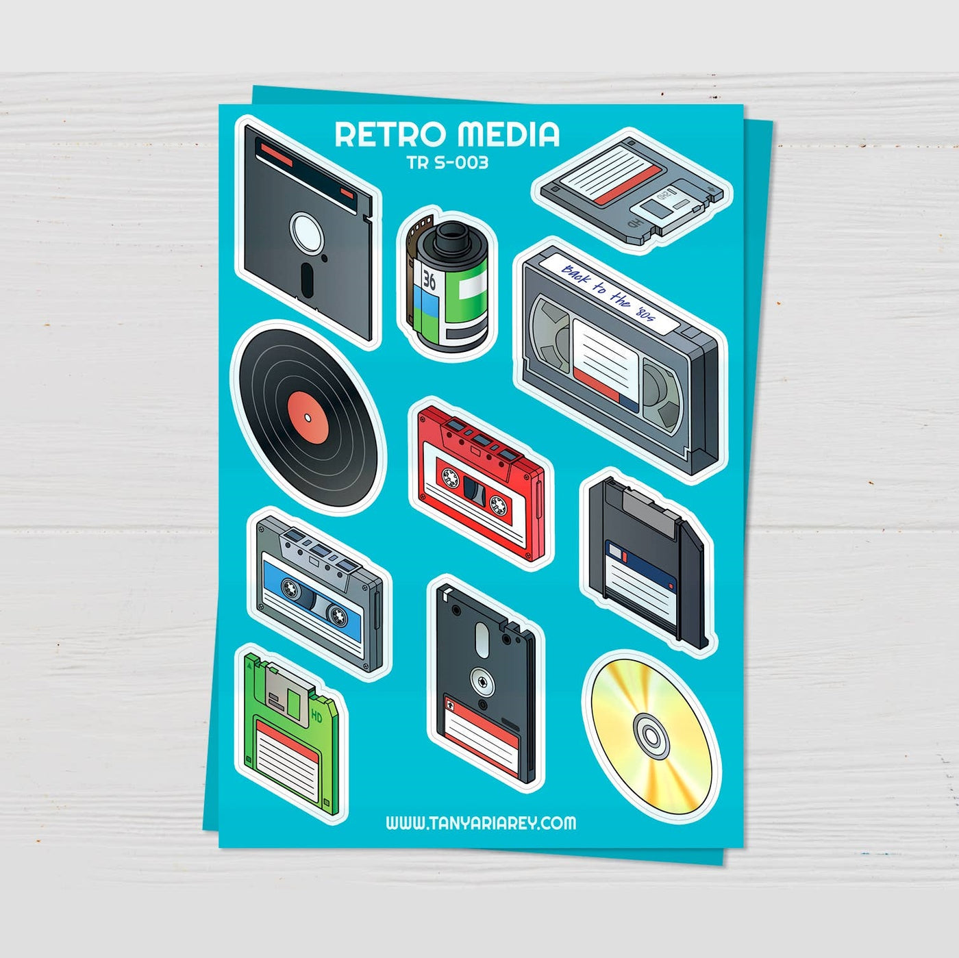 Retro Media - Sticker Sheet