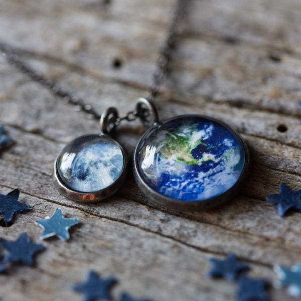 Earth and Moon Necklace