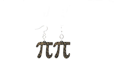 PI 3.14159265.. Wood Earrings