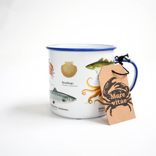 Sea Life - Enamel Mug