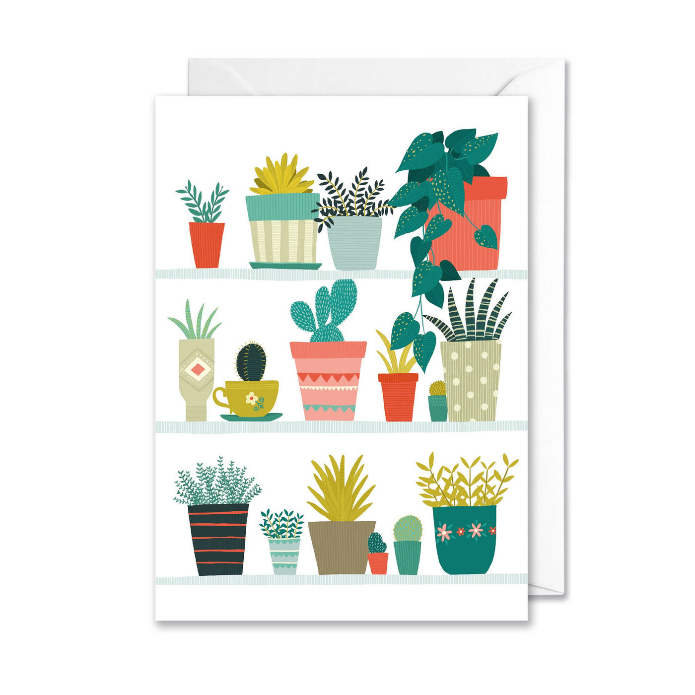 Pot Plant arrangement - Cute Plant Card
