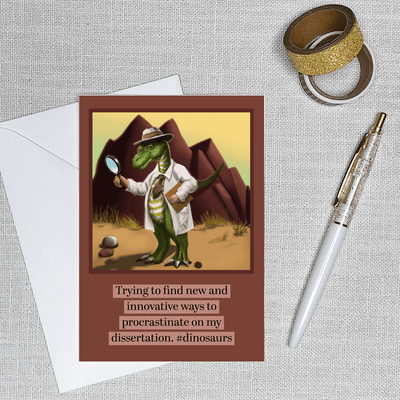 AI Series: Procrastination - Greeting Card