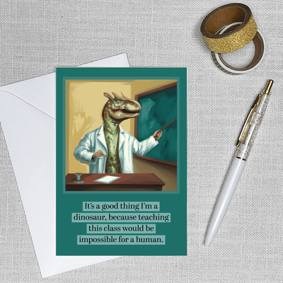 AI Series:  Impossible for a Human - Greeting Card