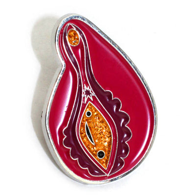 Vagina + Vulva Enamel Lapel Pin