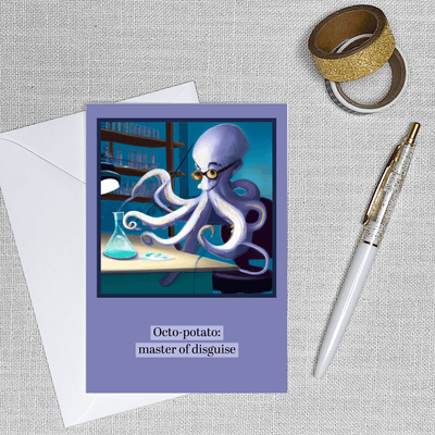 AI Series: Octo-Potato - Greeting Card
