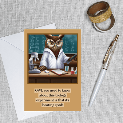AI Series: Hooting Good - Greeting Card