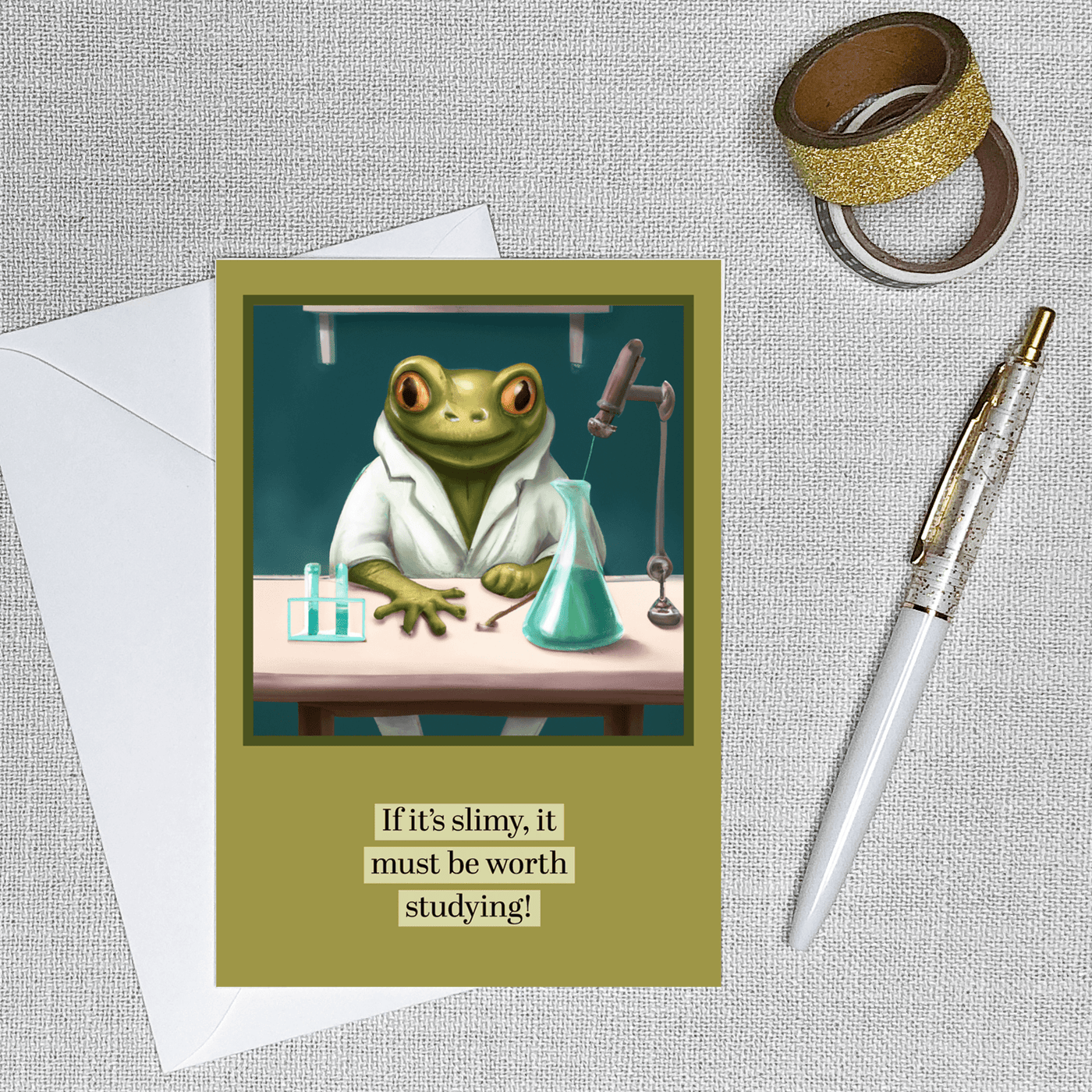 AI Series: Slimy Science - Greeting Card