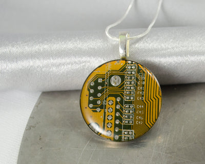 Circuit Board Necklace - Large Size
