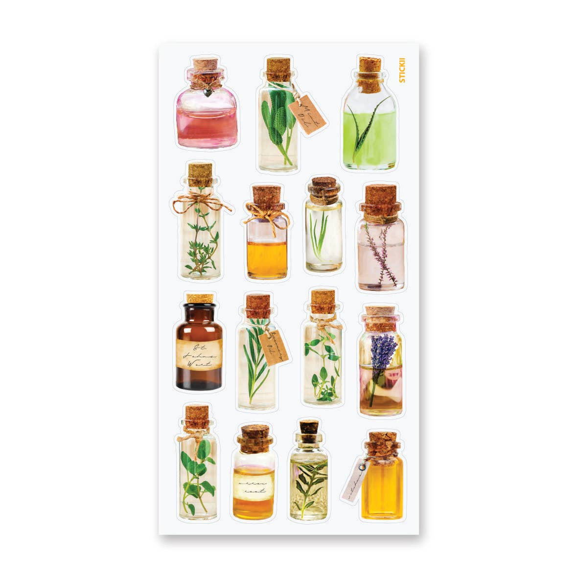 Herb Bottles - Sticker Sheet