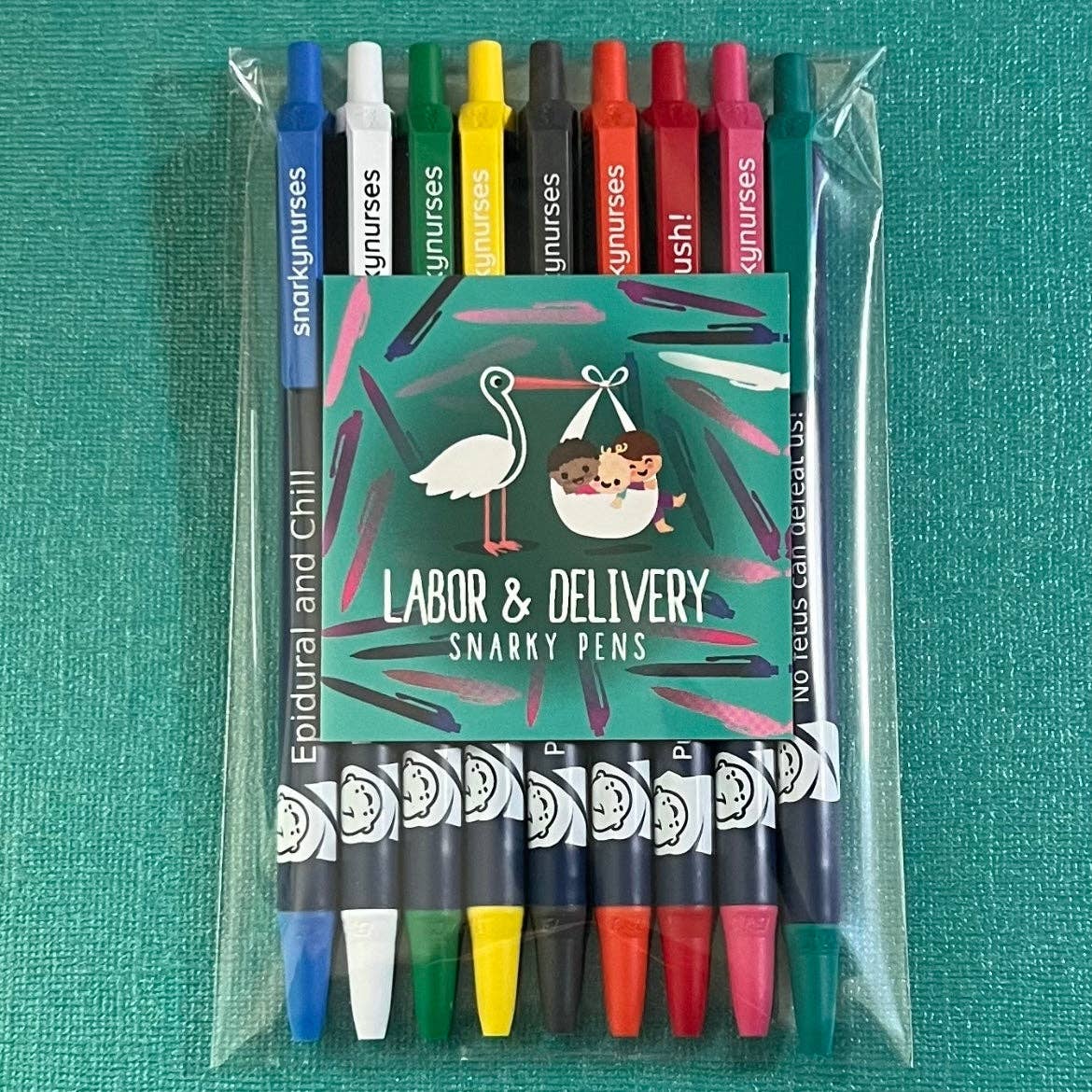 Labor & Delivery - Set of 9 Snarky Pens