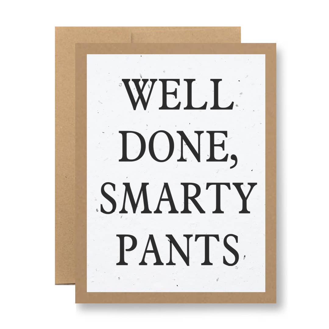 Well done, smarty pants Plantable Greeting Card