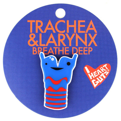 Trachea + Larynx Lapel Pin - Breathe Deep!