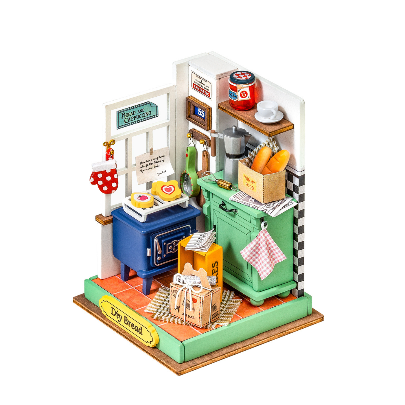 Afternoon Baking Time: 3D Miniature House Kit