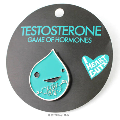 Testosterone Enamel Lapel Pin