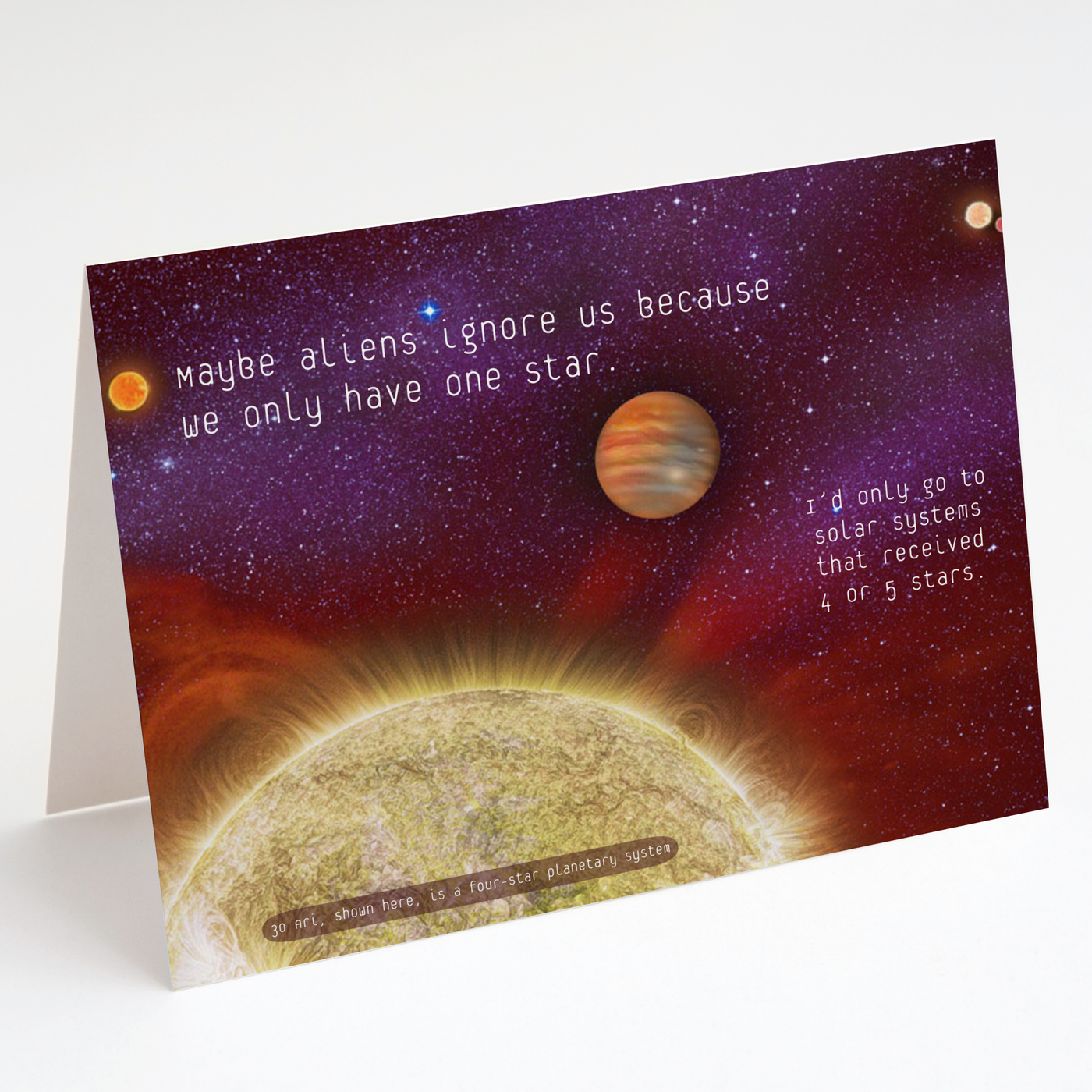 4 Stars - Greeting Card