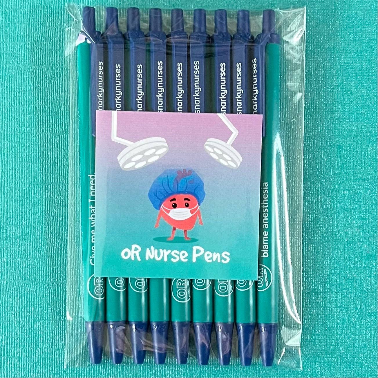 OR Nurse - Set of 9 Snarky Pens