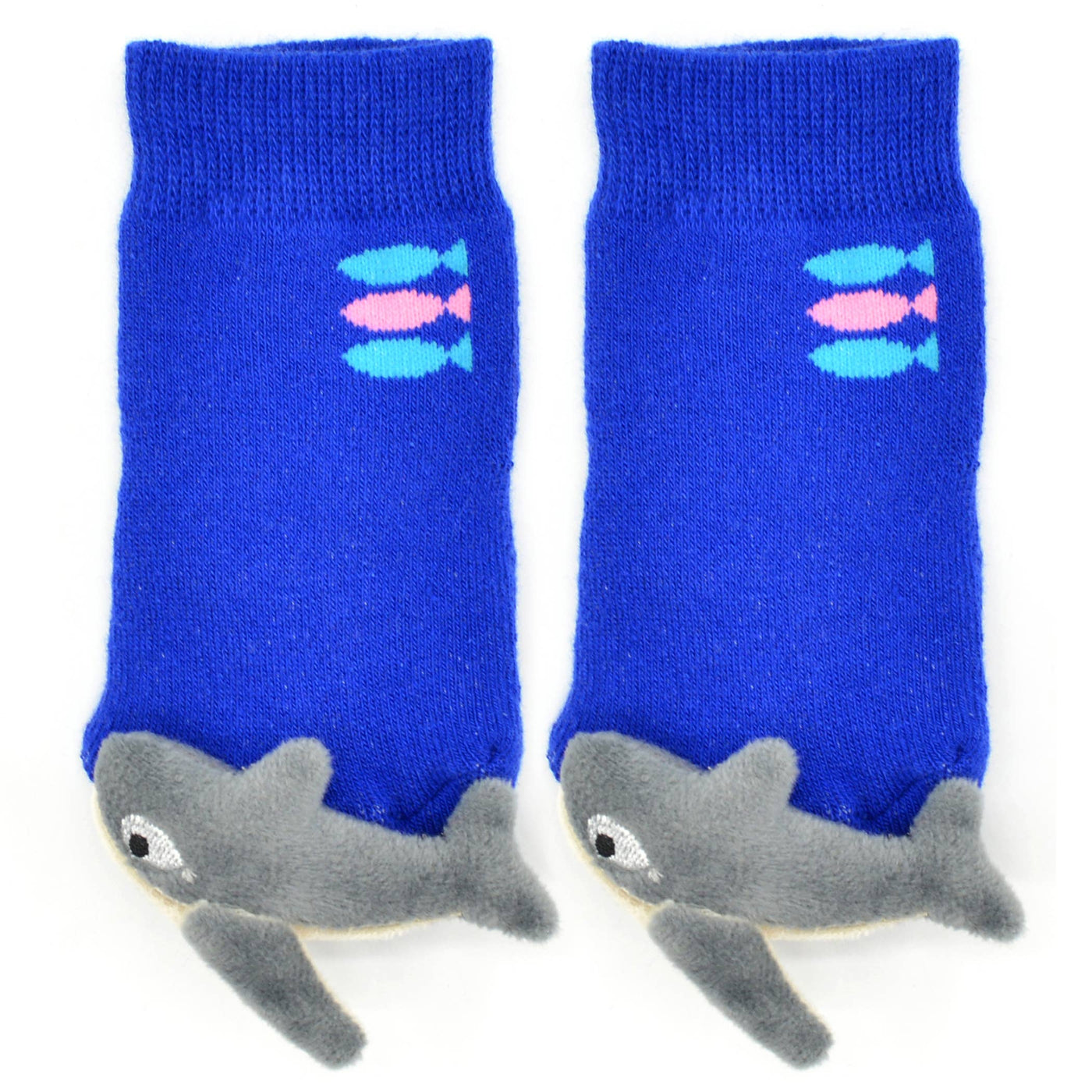 Blue Shark Rattle Socks: 0 - 1 Y