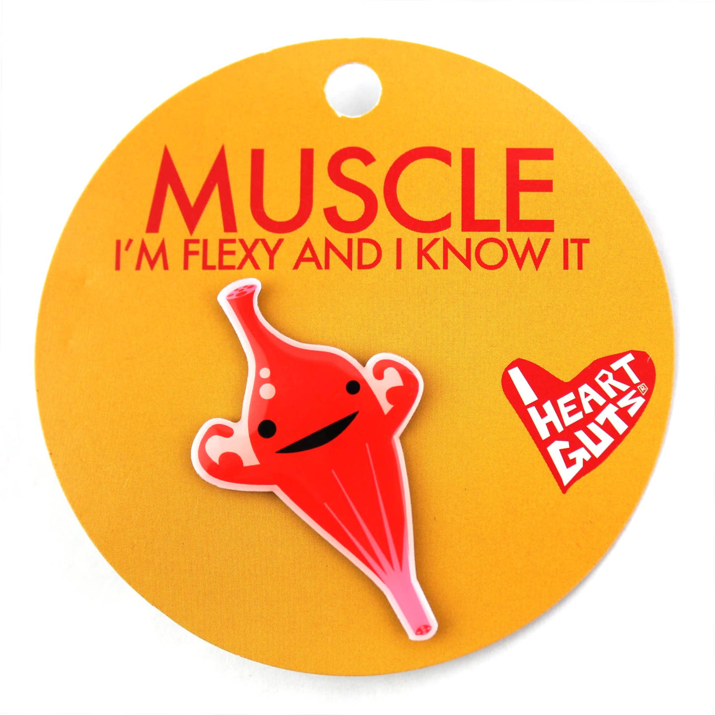 Muscle Lapel Pin