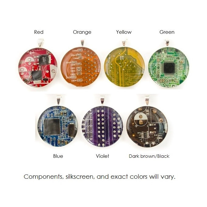 Circuit Board Necklace and Ornament Holiday Gift Set