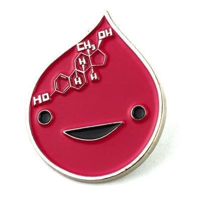 Estrogen Enamel Lapel Pin