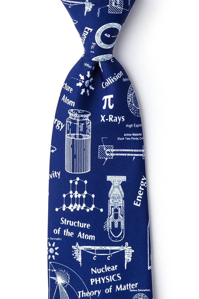 Nuclear Physics Tie - blue