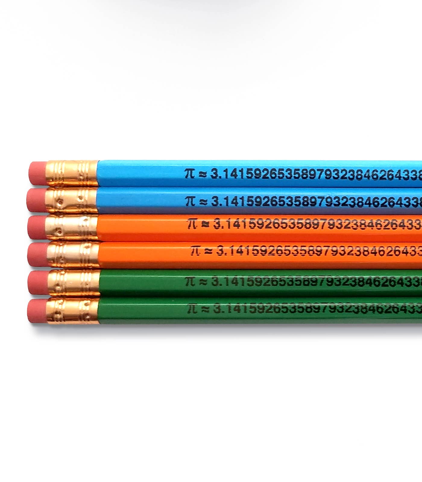 The Number Pi Math Pencils - Set of 5