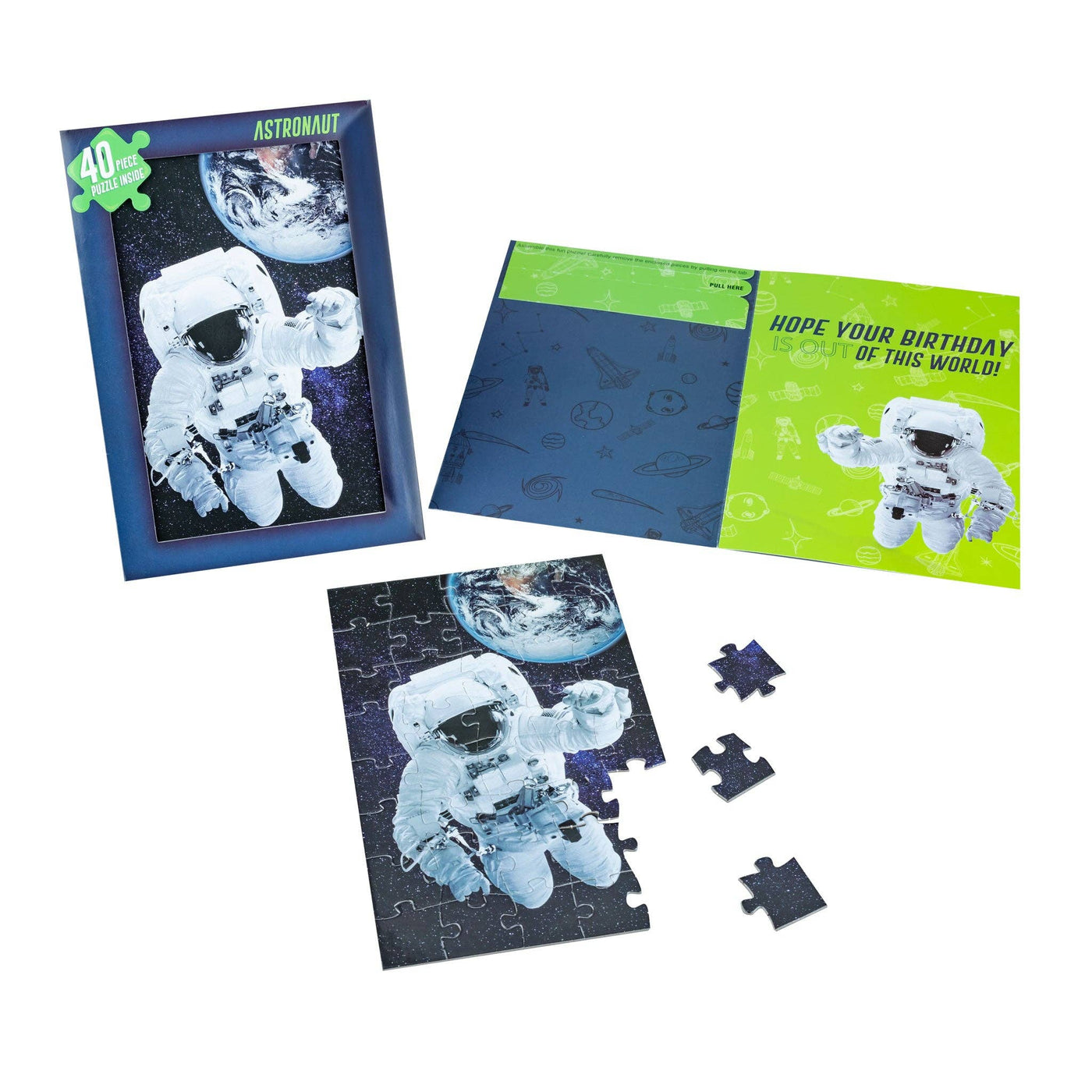 Astronaut - Puzzle Greeting Card