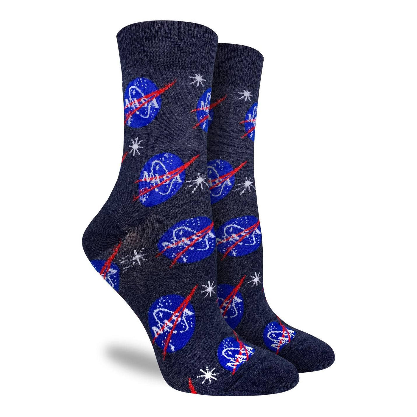 Women's Nasa, Blue Socks - Size 5-9