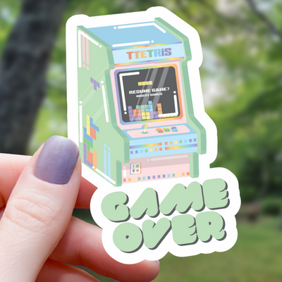 Game Over Arcade Sticker