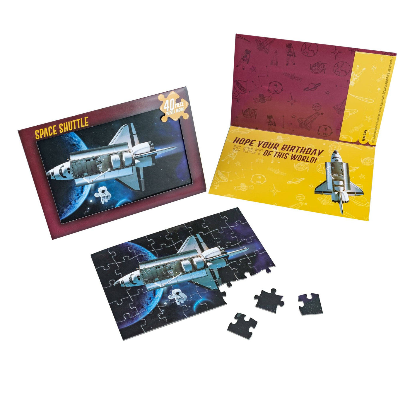 Space Shuttle - Puzzle Greeting Card