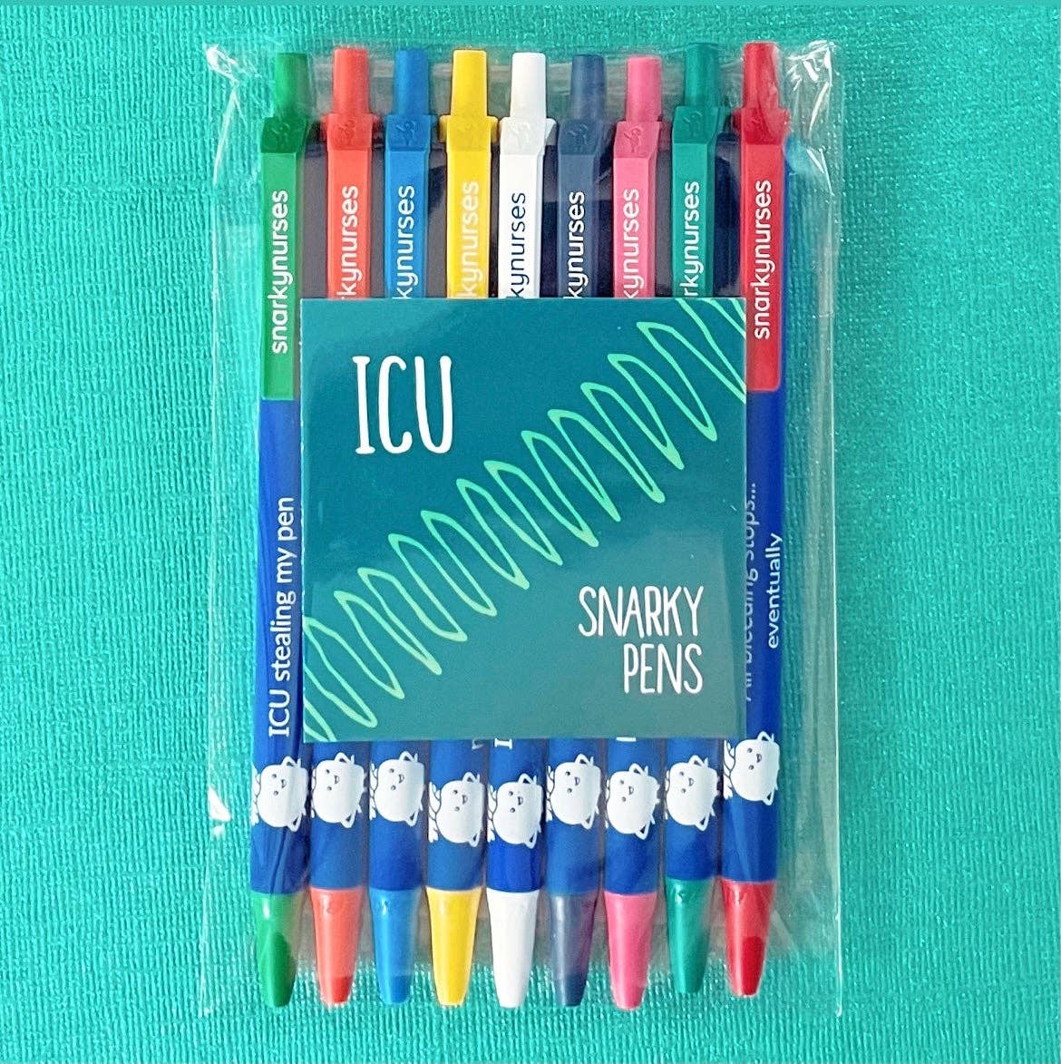 ICU - Set of 9 Snarky Pens