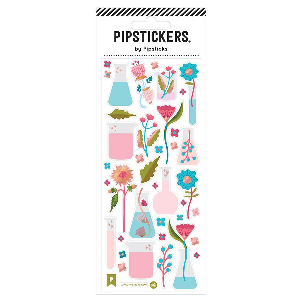 Lab Glassware + Flowers - Sticker Sheet